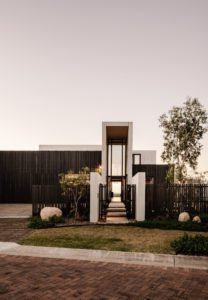 A sustainable home with concrete floors and walls.