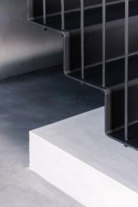 A sustainable home with concrete floors and walls.