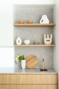 A modern kitchen.
