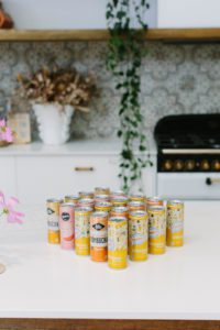 Drinks styled in the Bask El Sol Kitchen.