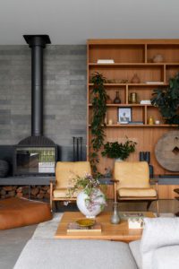 A character filled modern lounge room.