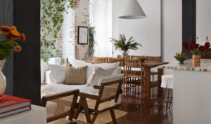 Open plan warehouse apartment.
