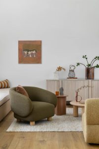 A modern living room styled with Globewest and Jordan furniture.