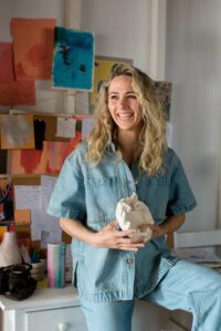 Ceramic artist Tess Miller.