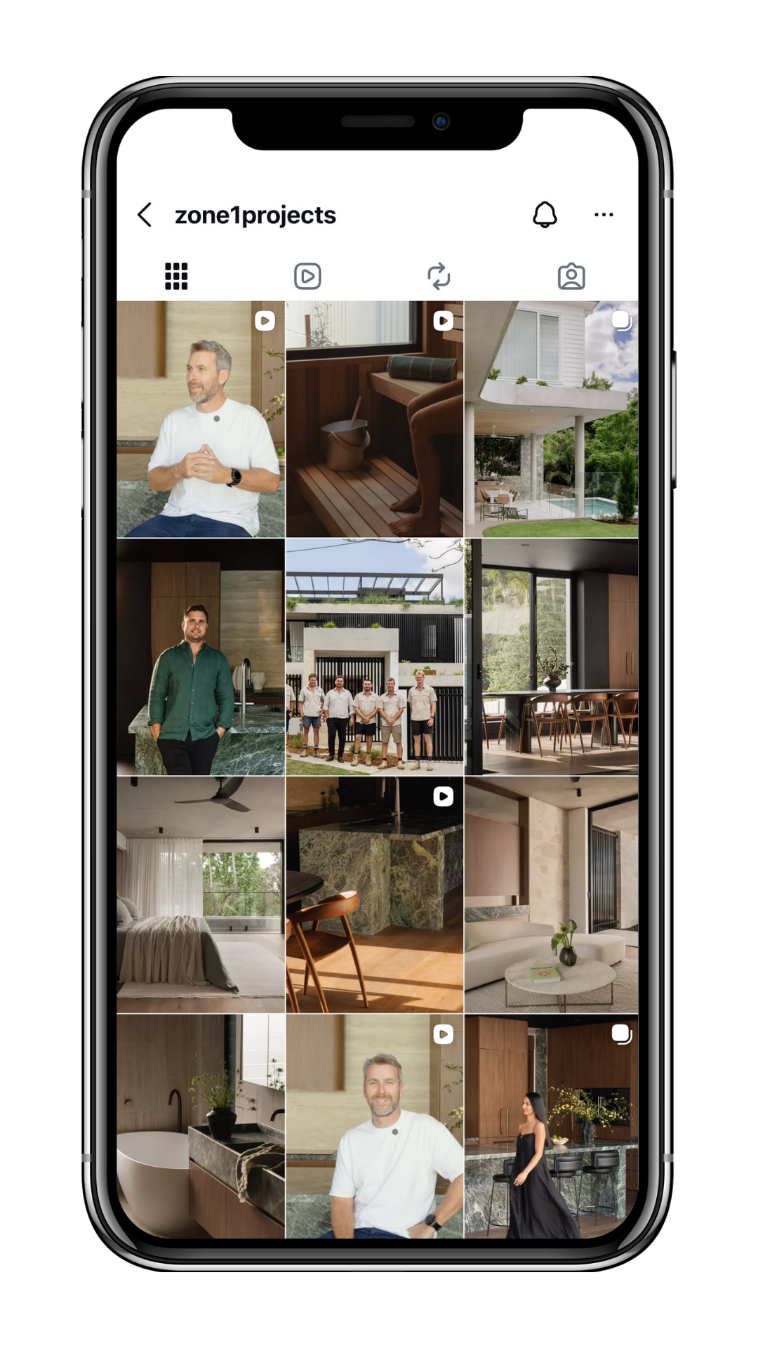 A photo of a client instagram feed.