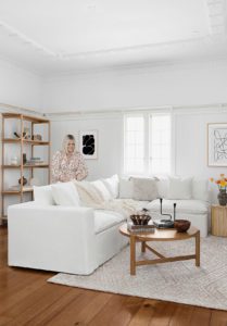 Hayley styles her living room for a James Lane room makeover.