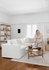 Hayley Jenkin styles her living room for a James Lane room makeover.