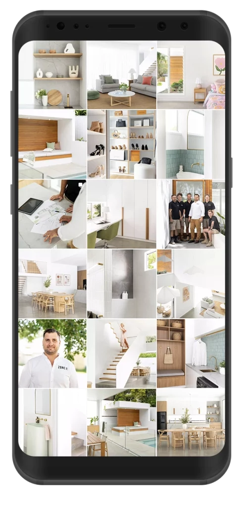 Social-Media-Management-Wholehearted-Studio Instagram feed styling and social media management grid.